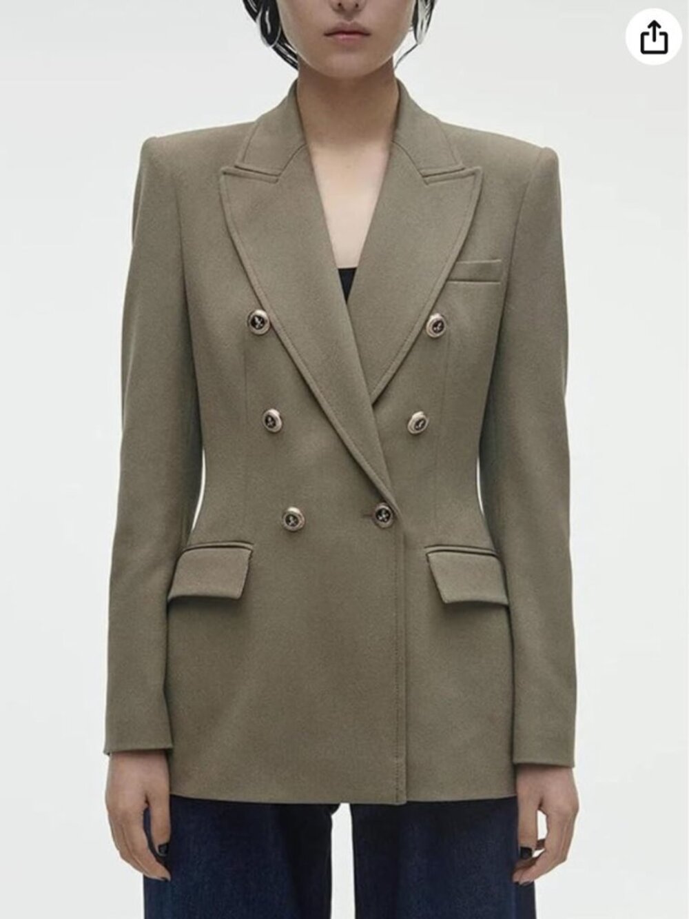 NWT Women’s 100% Wool Double Breasted Blazer Jacket Coat